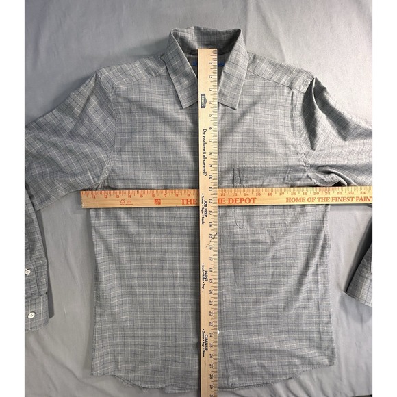 J. McLaughlin Modern Fit Long Sleeve Gray Shirt Men's Medium - Picture 10 of 10